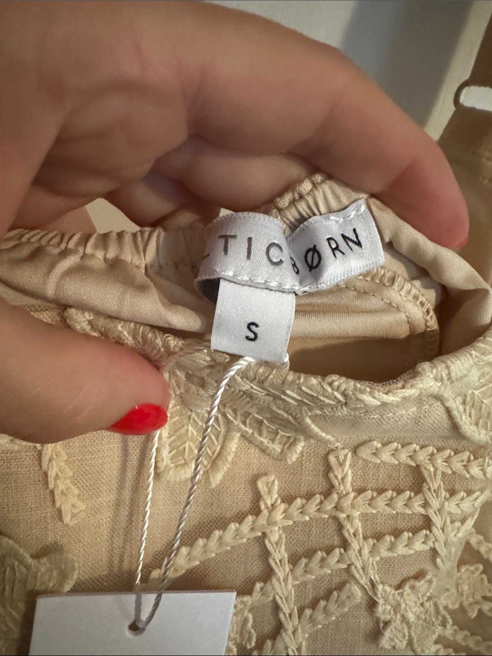 Baltic Born Cream Embroidered Cotton Dress - Picture 4 of 6
